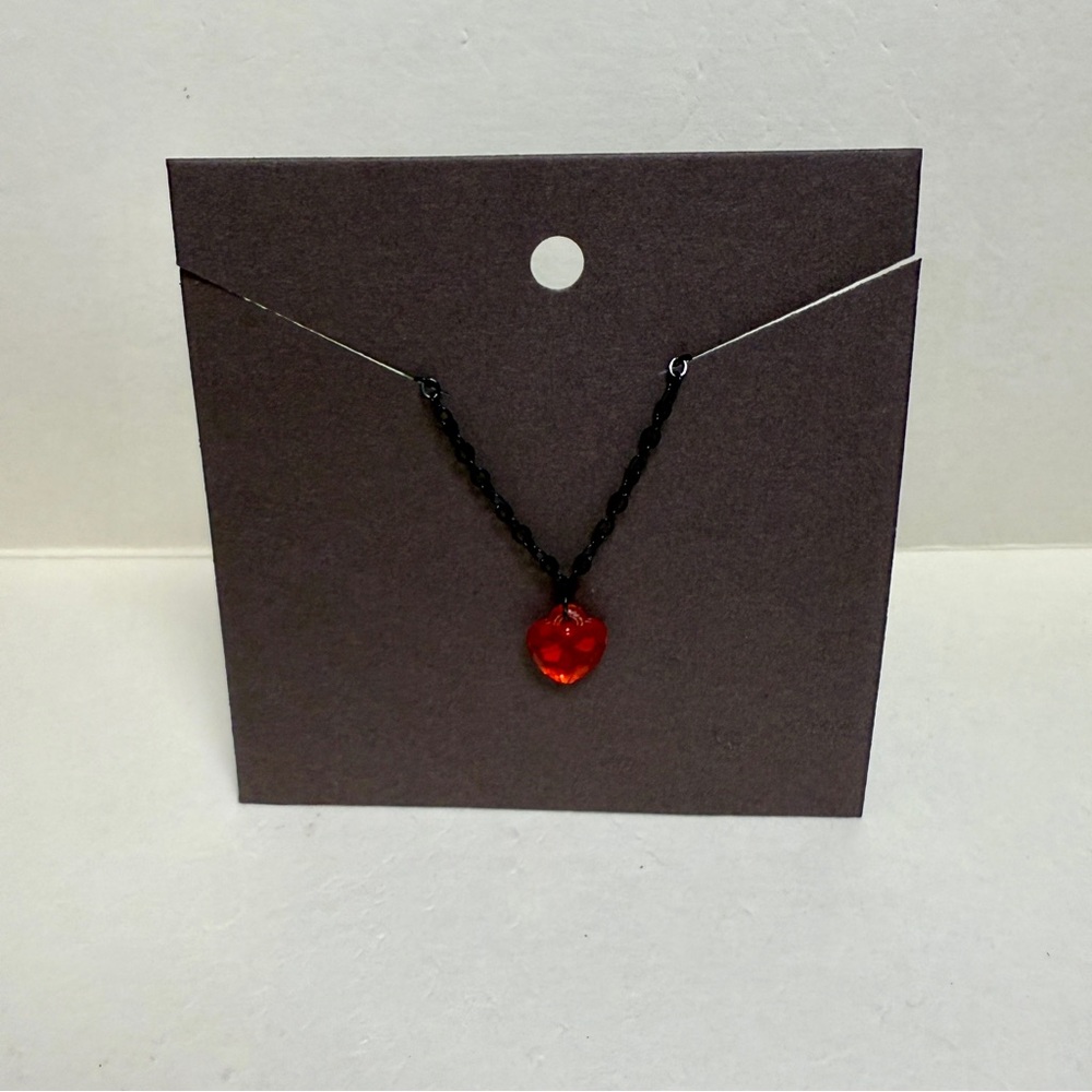 Kids’ Red Heart Pendant Necklace